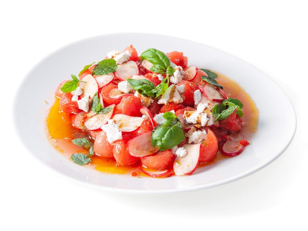 Watermelon and Radish Salad