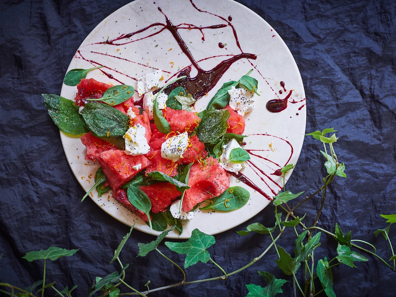 Watermelon and Ricotta Salad