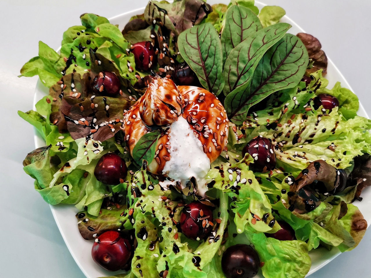 Cherry and Burrata Salad