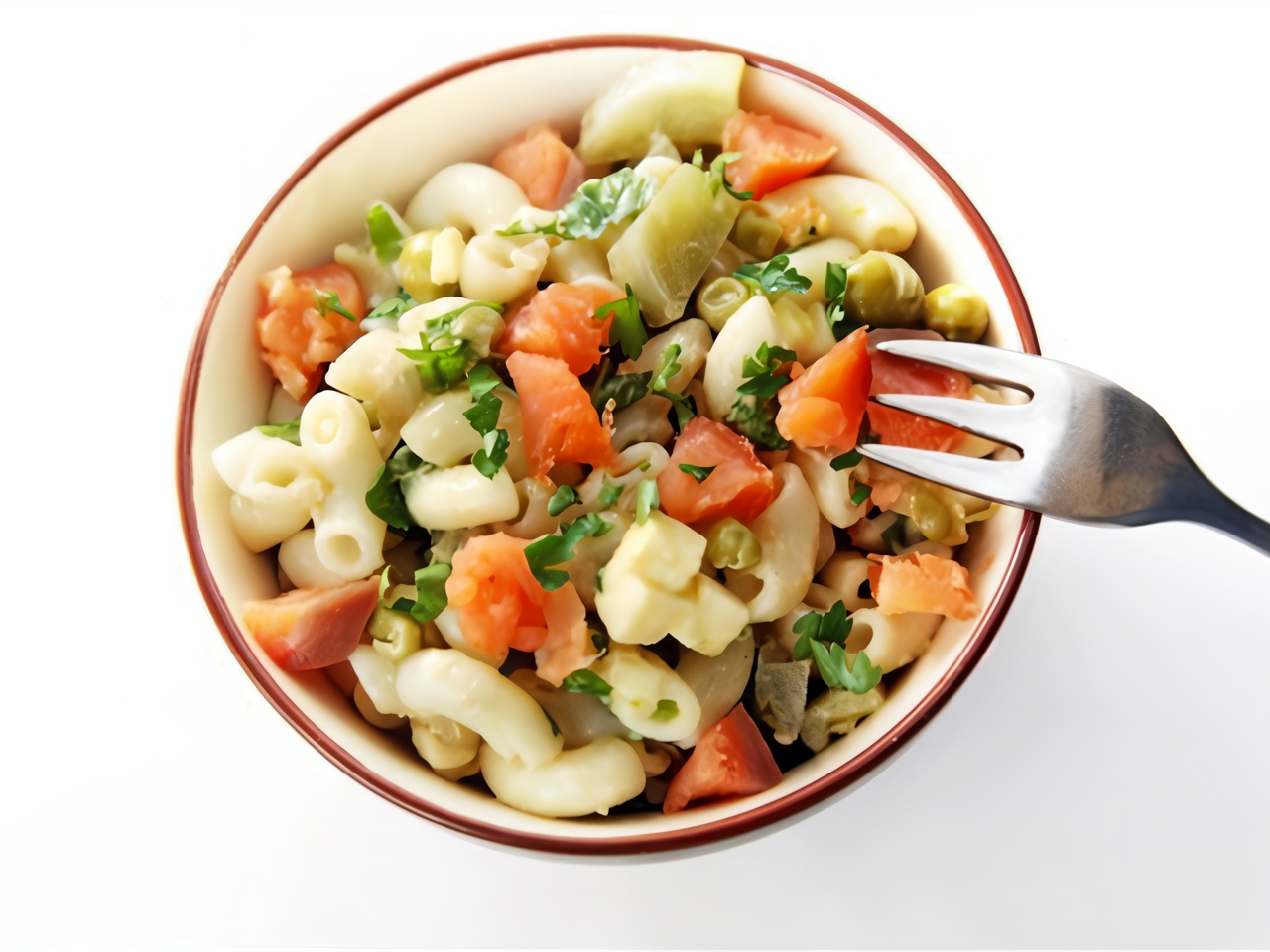 Salad with Pistachios, Salmon, and Shrimp