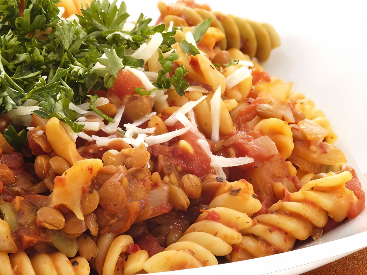 Fusilli Salad with Beans and Tomatoes