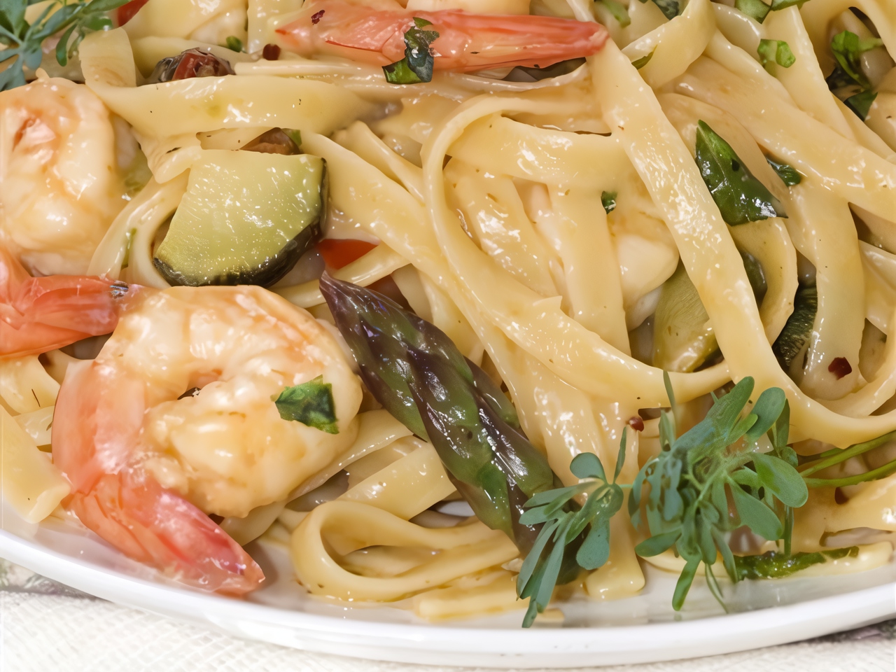 Shrimp and Roasted Vegetable Salad