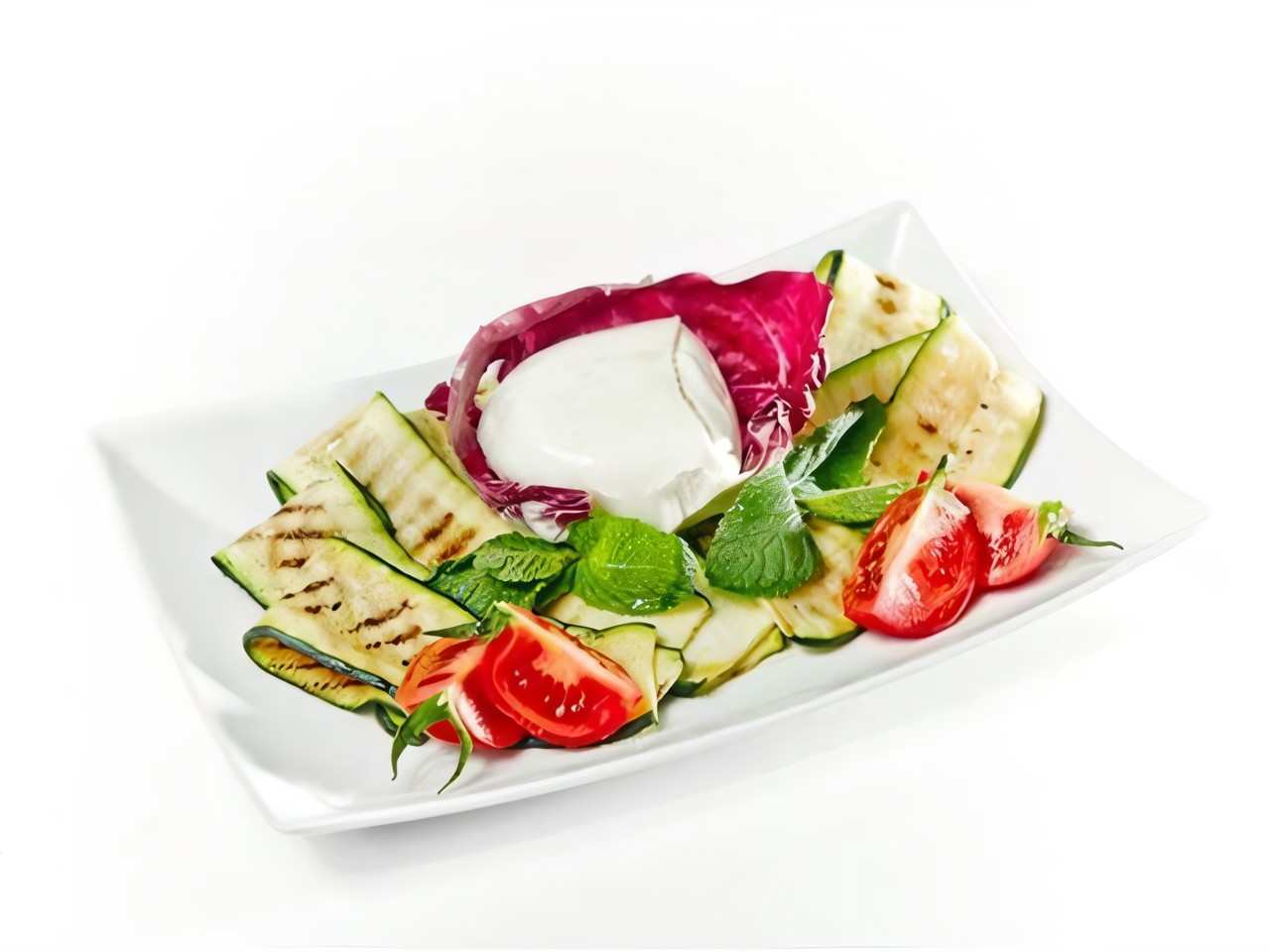 Salad with Mozzarella and Zucchini