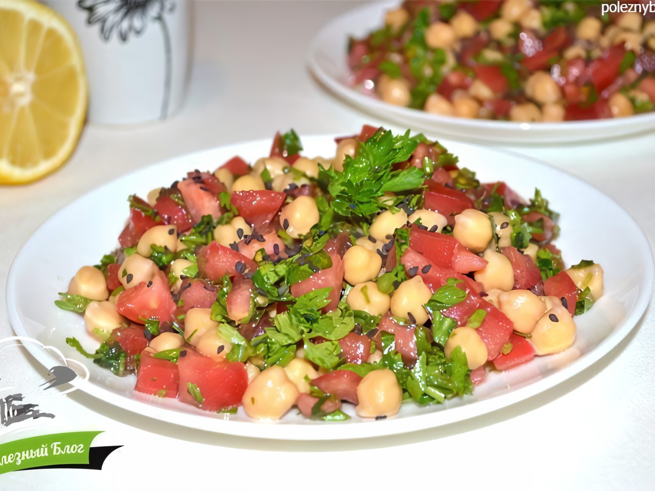 Chickpea and Sweet Pepper Salad "Turkish"