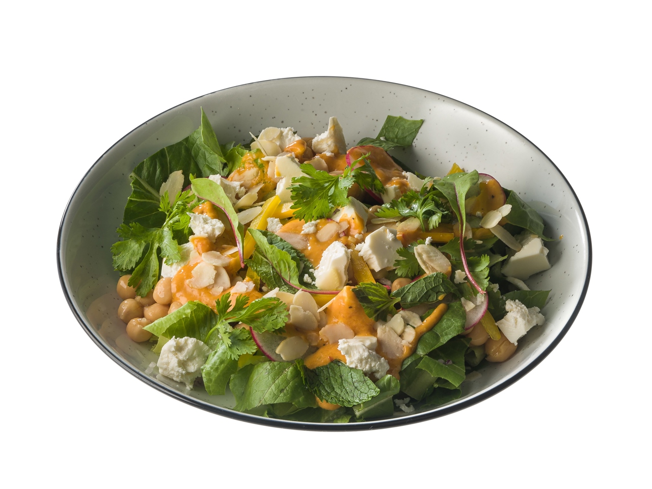 Chickpea Salad with Radish and Apricot Dressing
