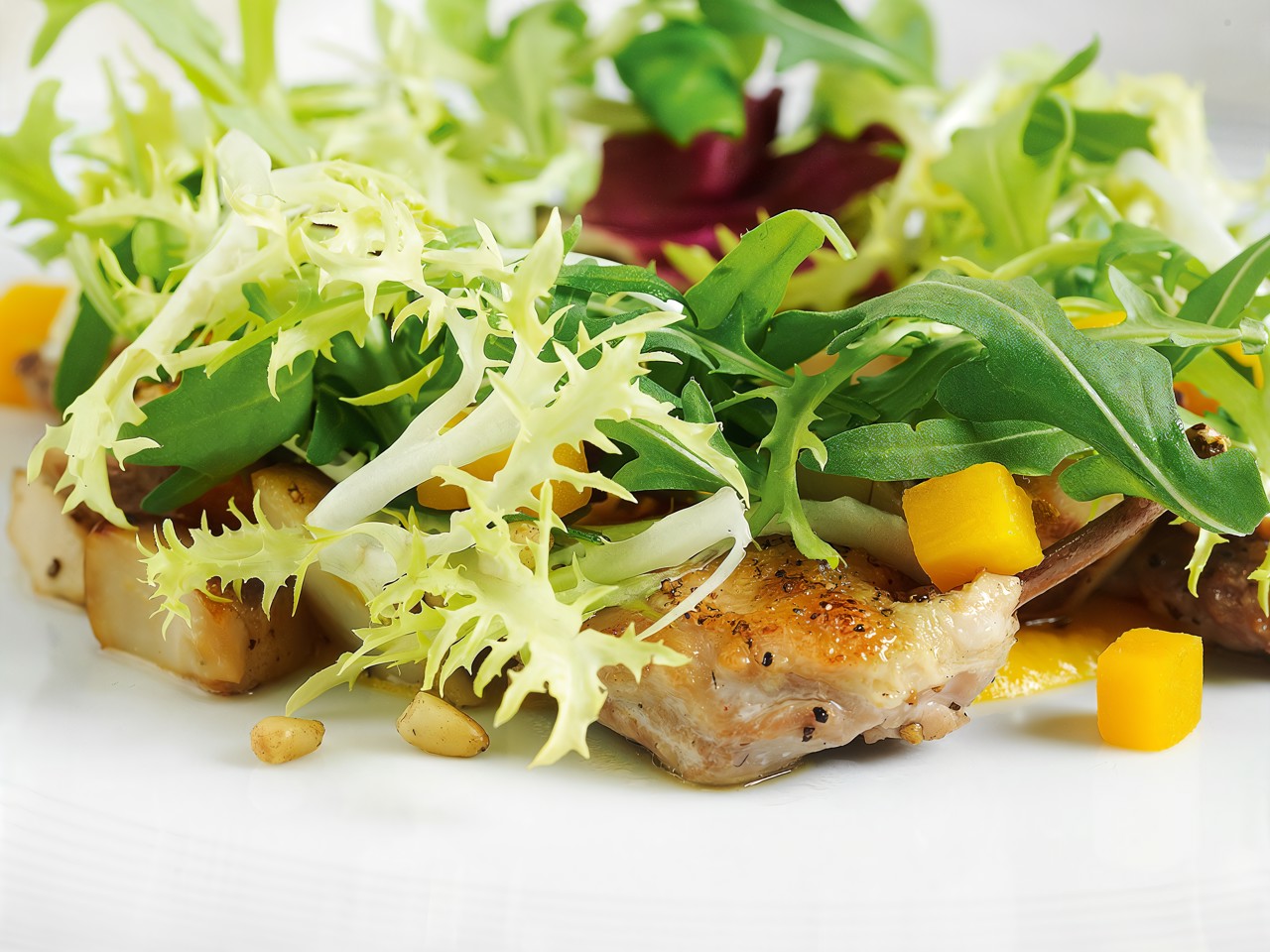 Quail and Porcini Mushroom Salad