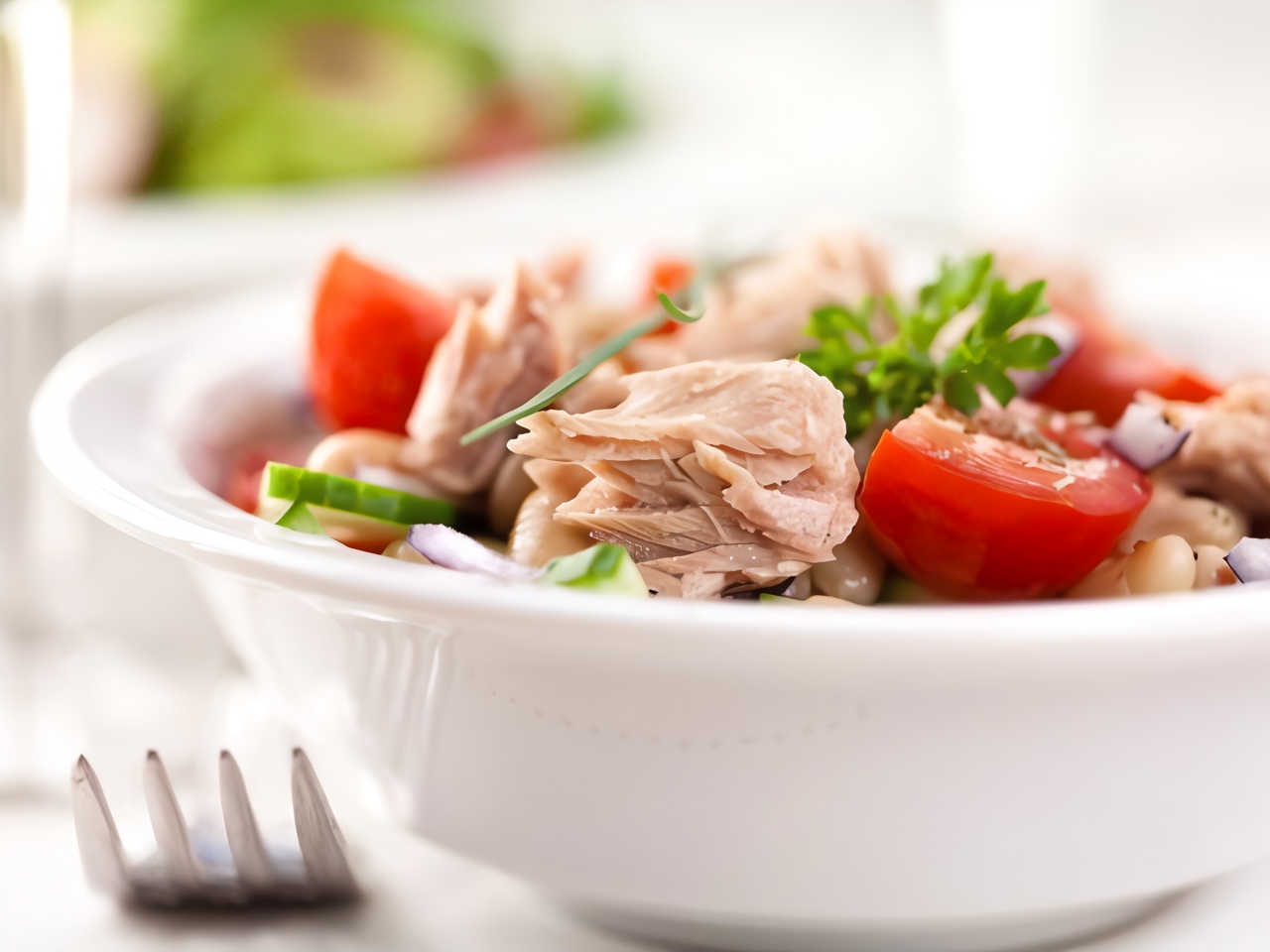 Салат из тунца с красной фасолью - пошаговый рецепт с фото на Готовим дома