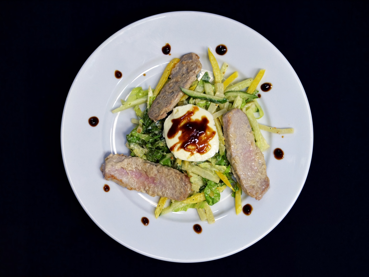 Tuna Salad in Crispy Crust with Sweet Peppers