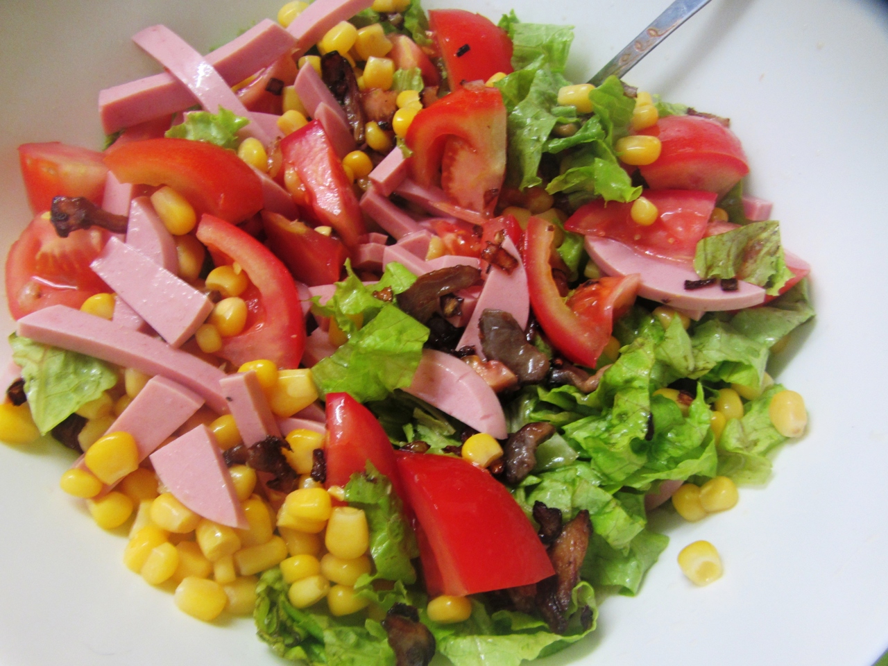 Ham and Mushroom Salad