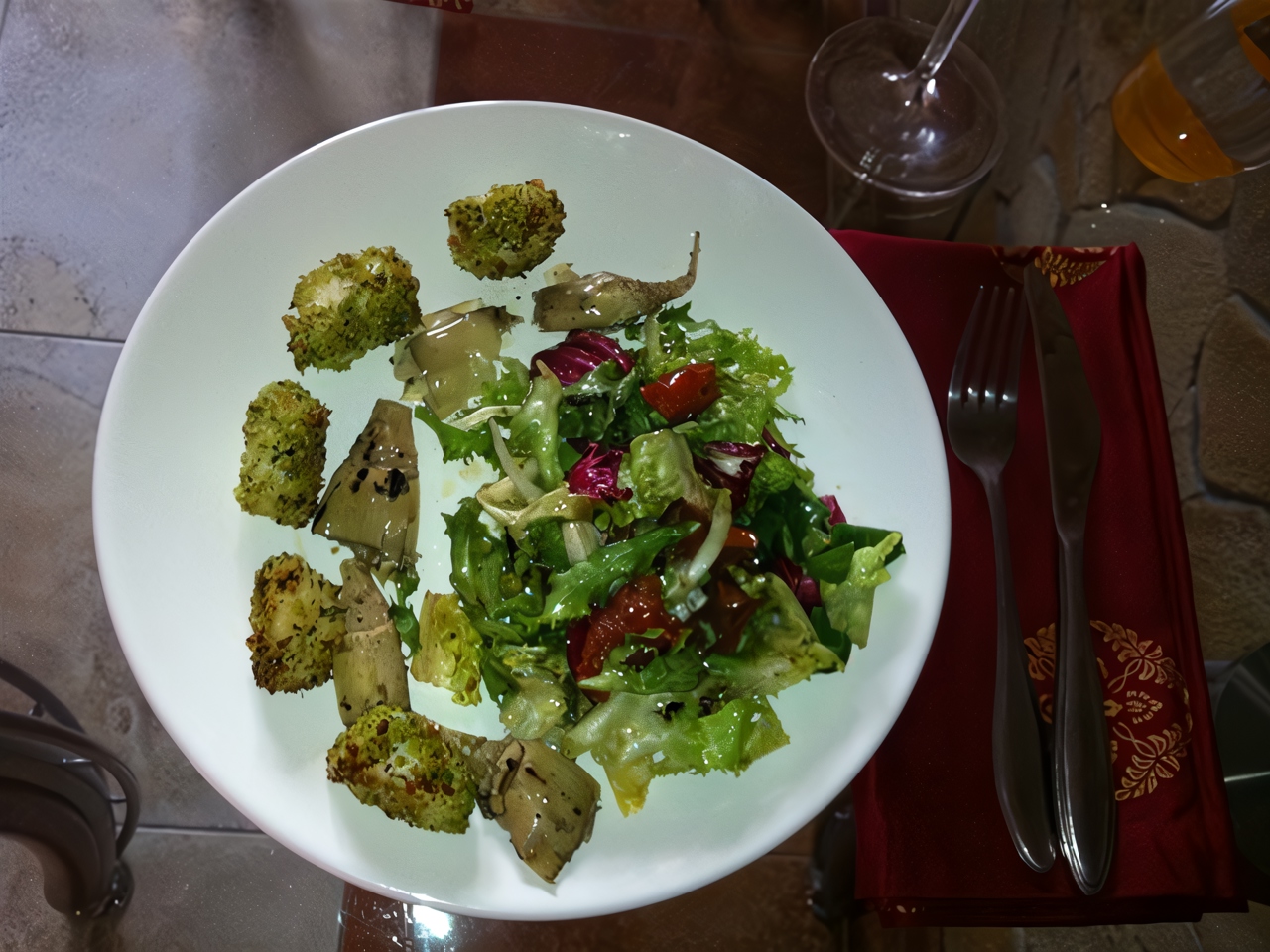 Salad with Scallops and Artichokes