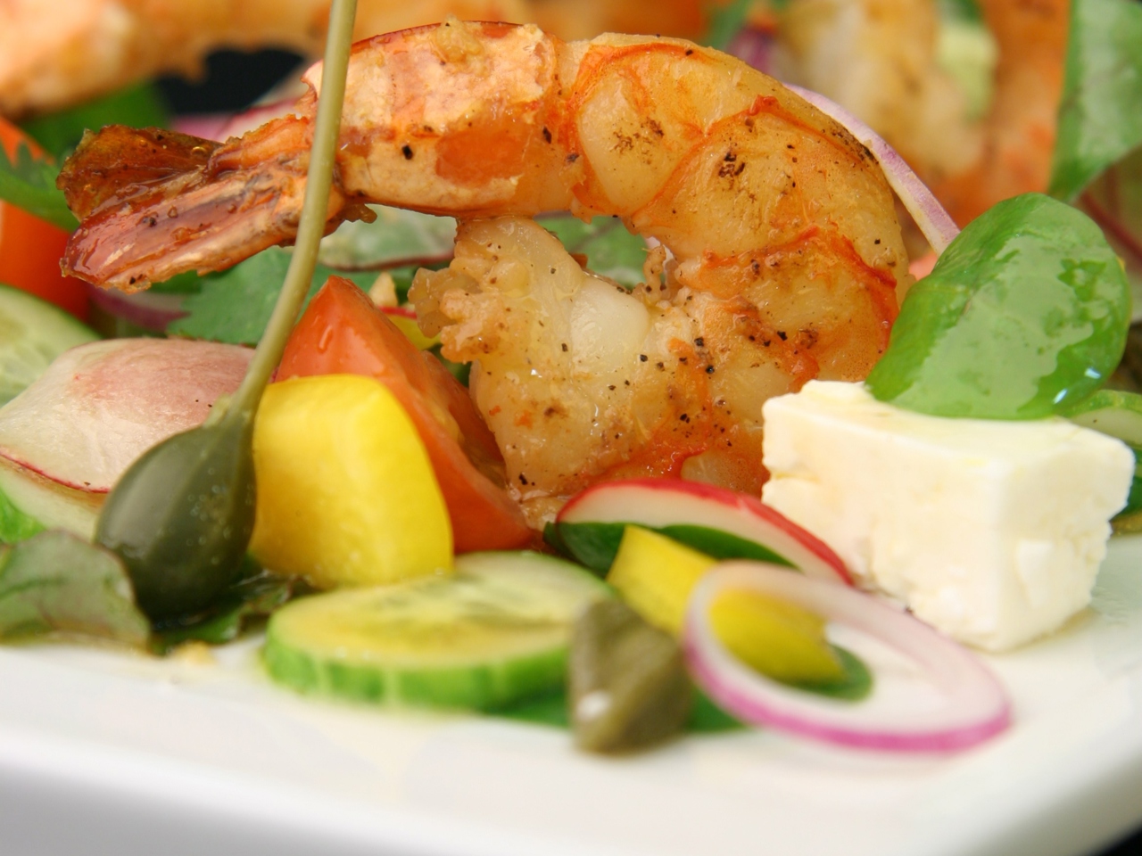 Greek-Style Salad with Ceviche Sauce