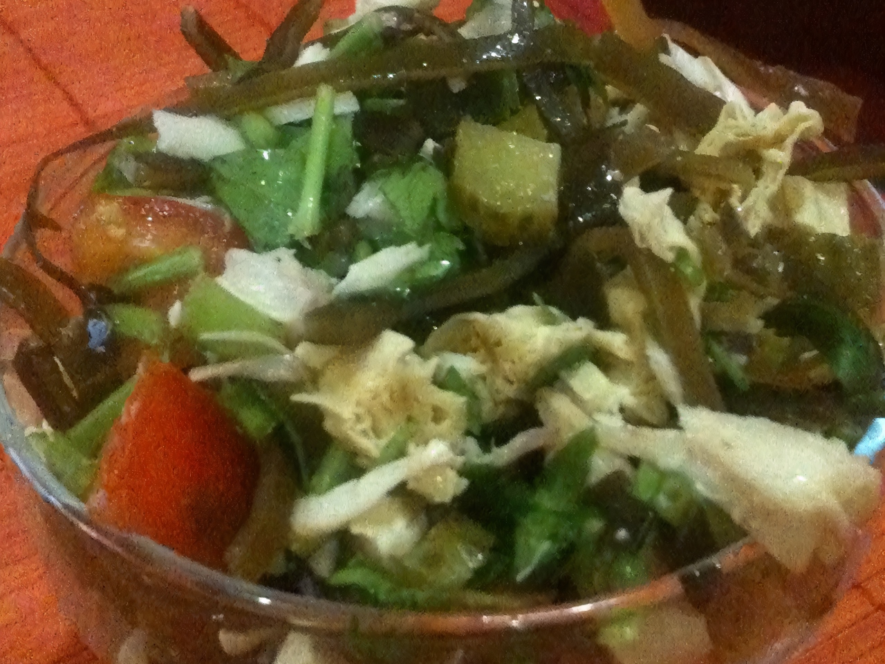Eastern Cuisine Salad with Fuchu, Seaweed, and Pickles
