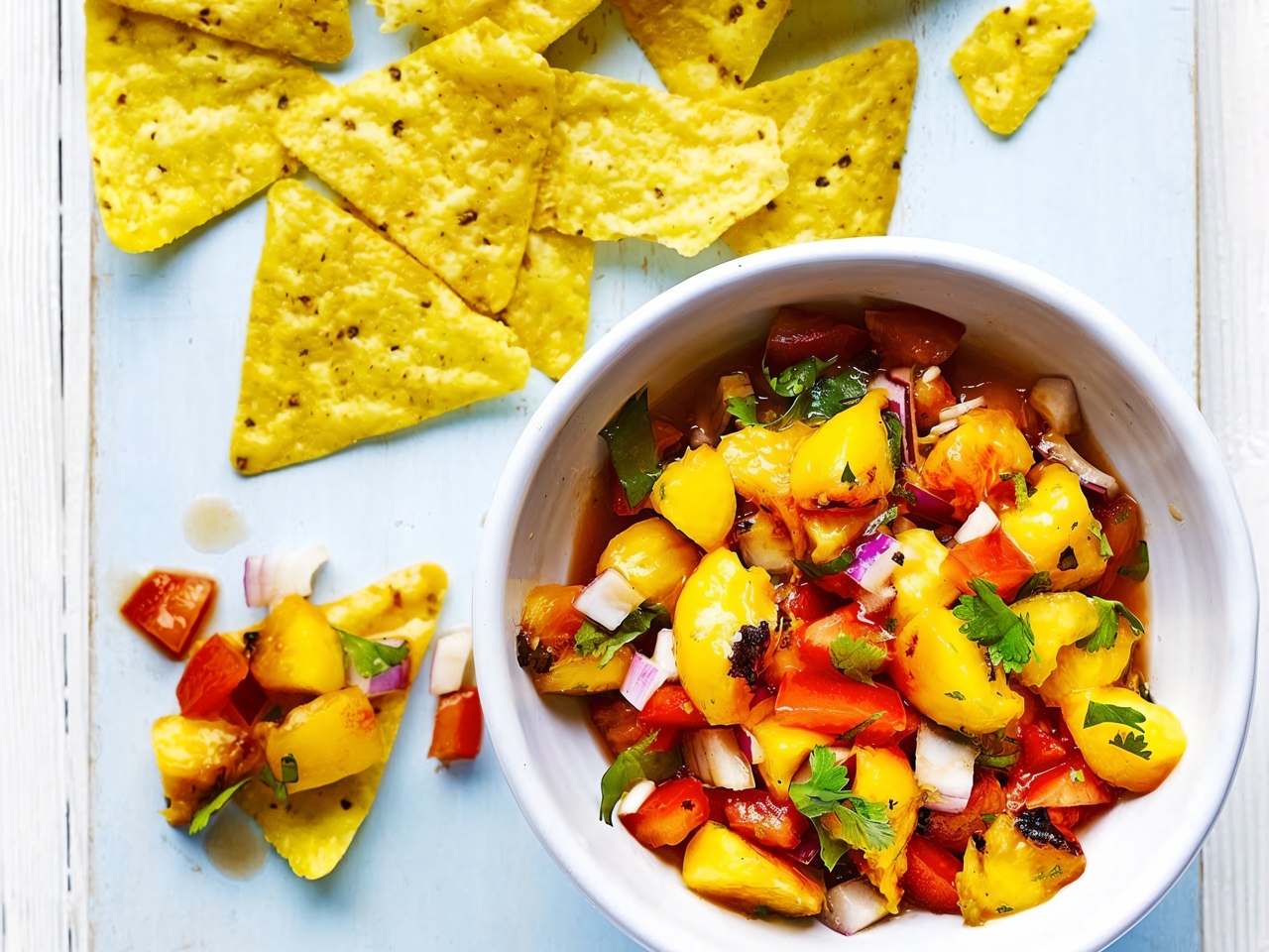 Grilled Peach Salsa