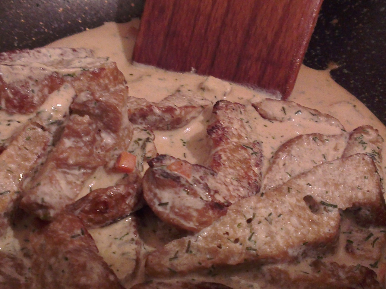 Seitan in Cream Sauce