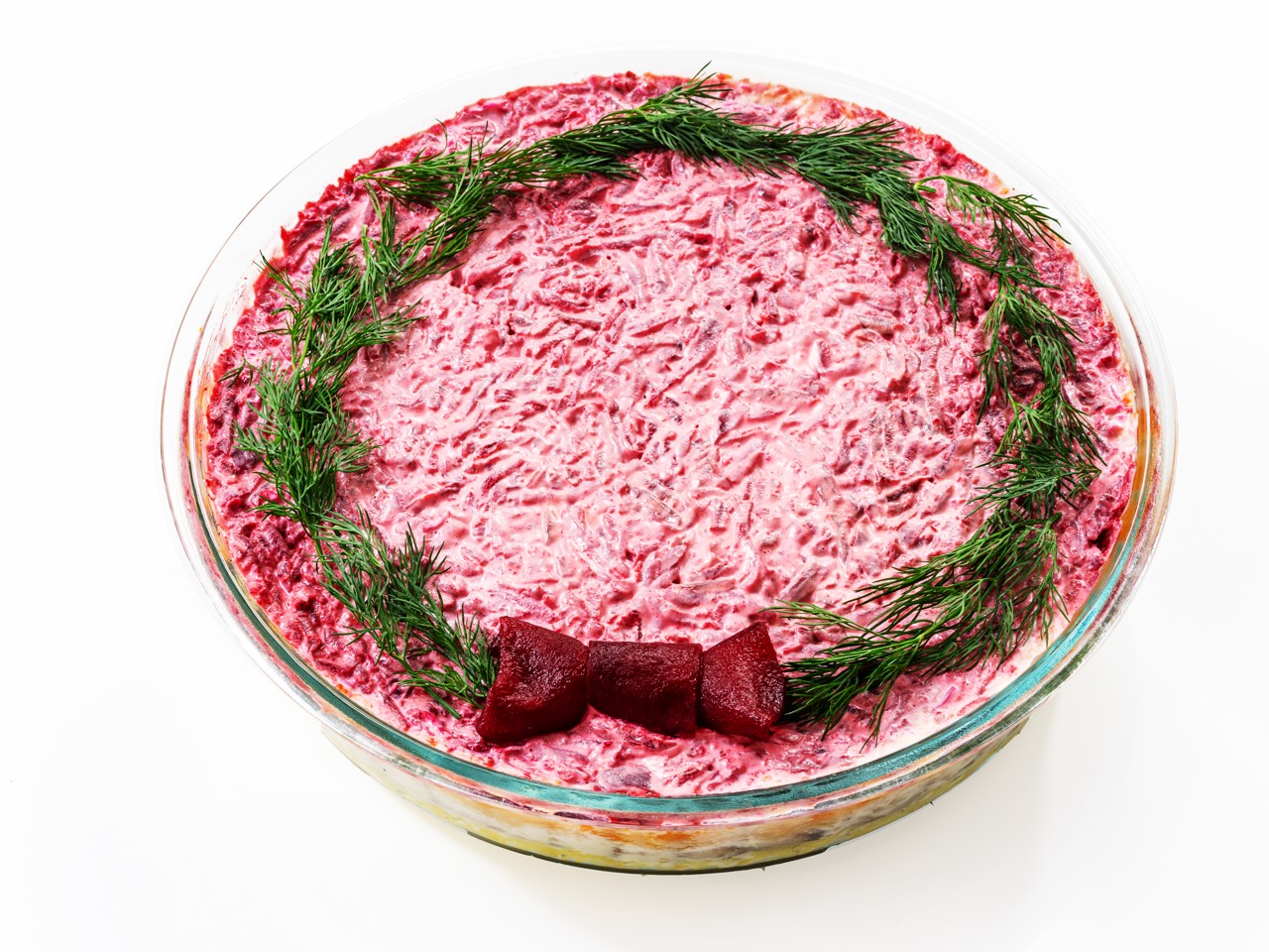 Herring Under a Fur Coat with Egg