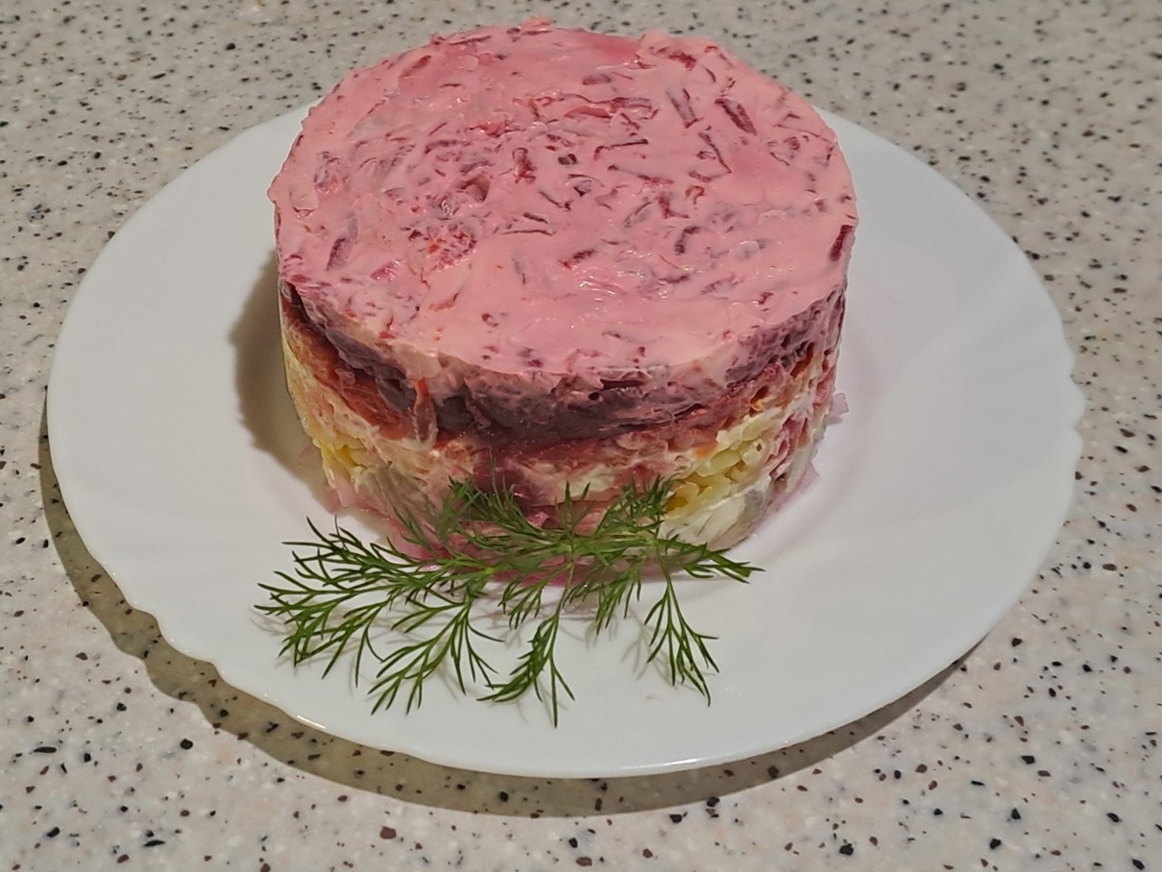 Herring Under a Fur Coat Layered