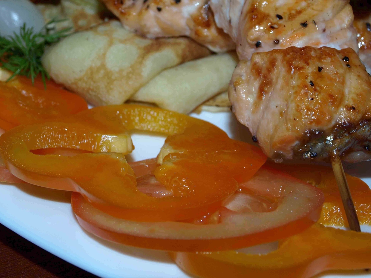 Salmon Skewers Baked in the Oven