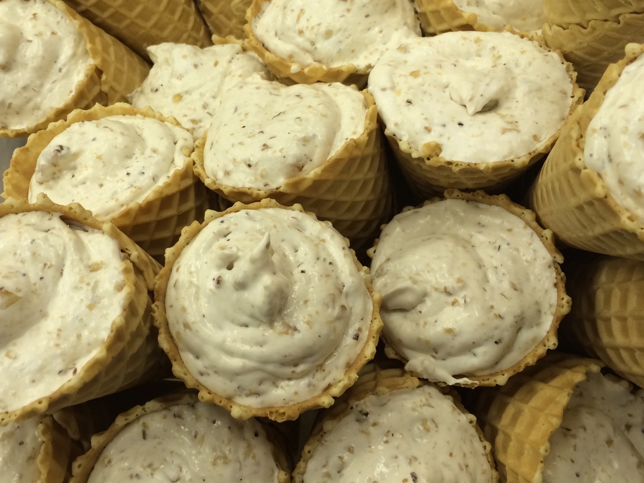 Semifreddo with Nut Brittle