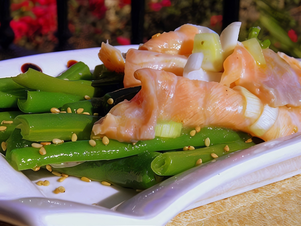 Salmon and Green Bean Ceviche