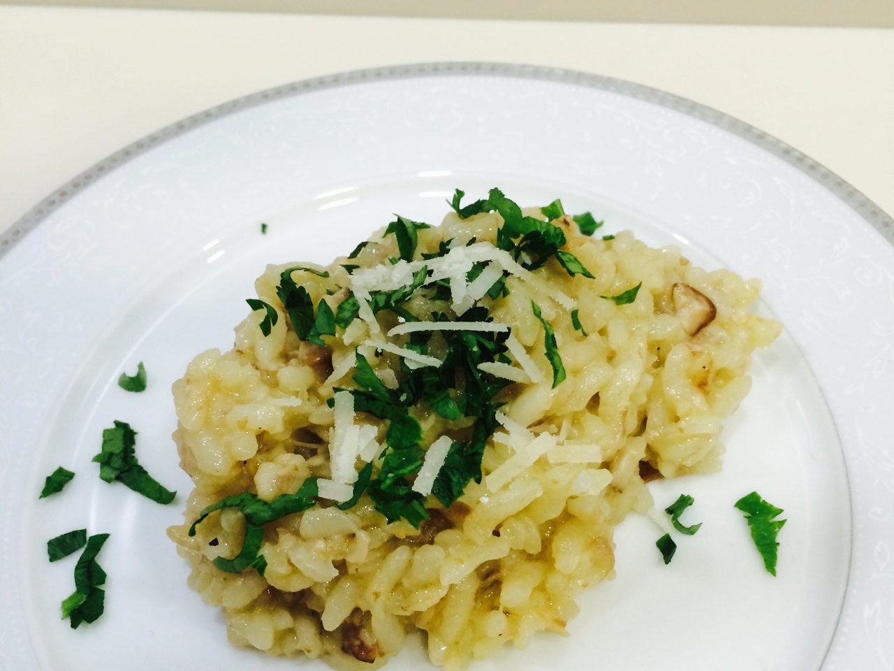 Saffron Risotto with Porcini Mushrooms