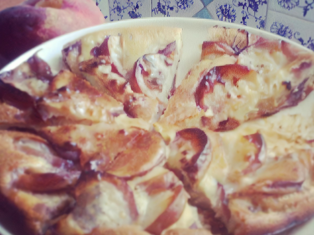 Peach Charlotte with Figs