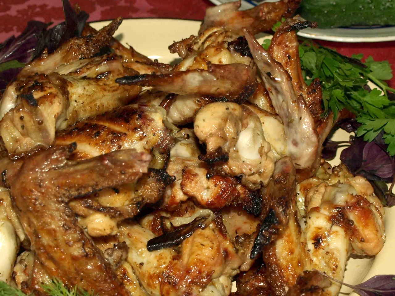 Chicken Wing Shashlik with Onions