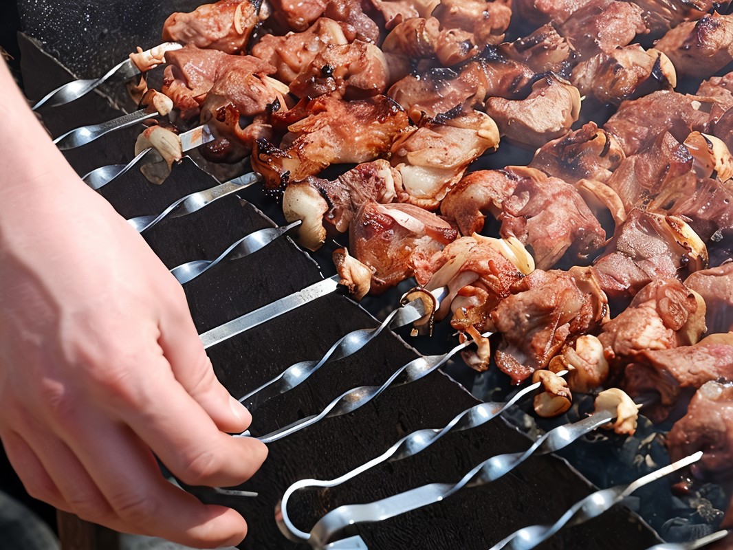 Shashlik in Mint Marinade