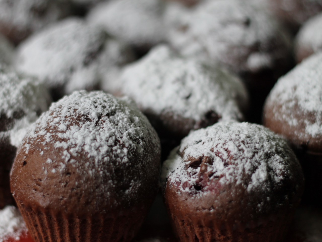 Chocolate Cranberry Muffins