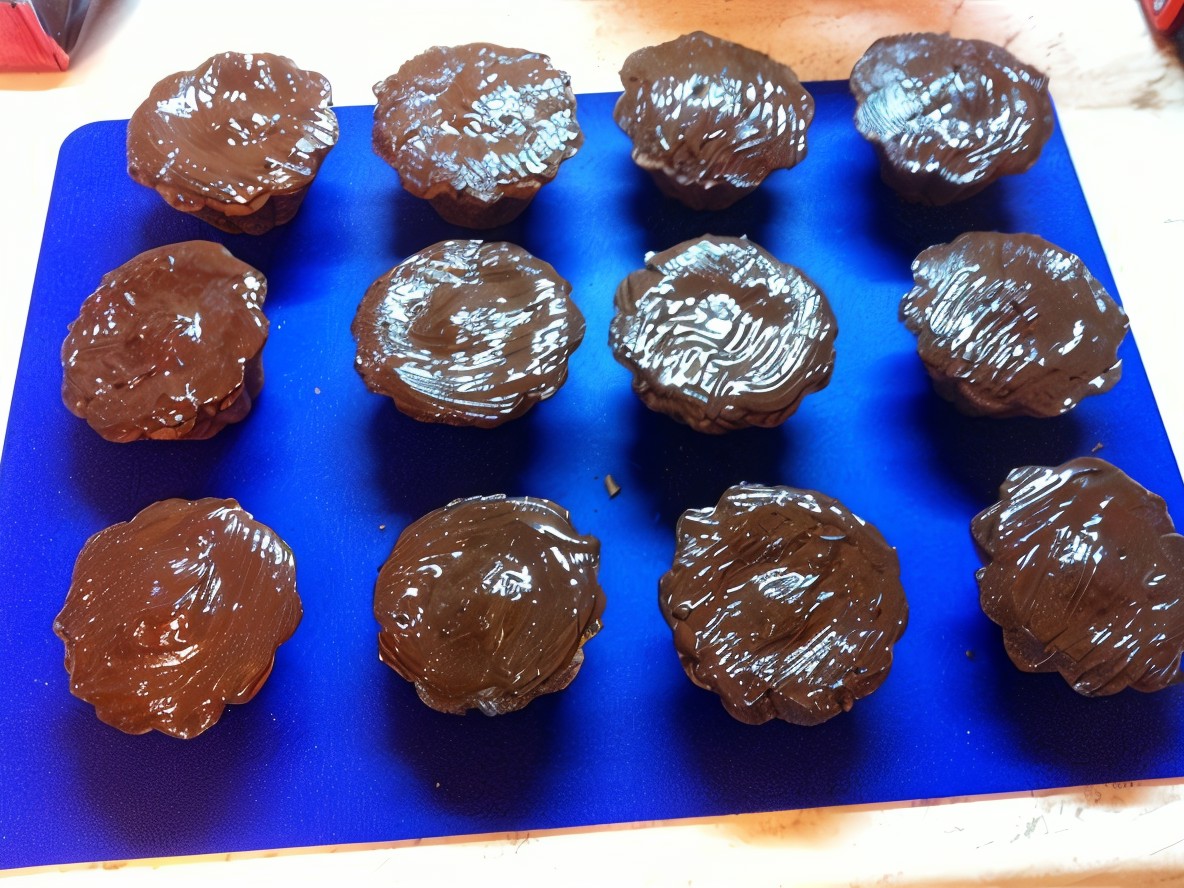 Chocolate Cupcakes with Patterns