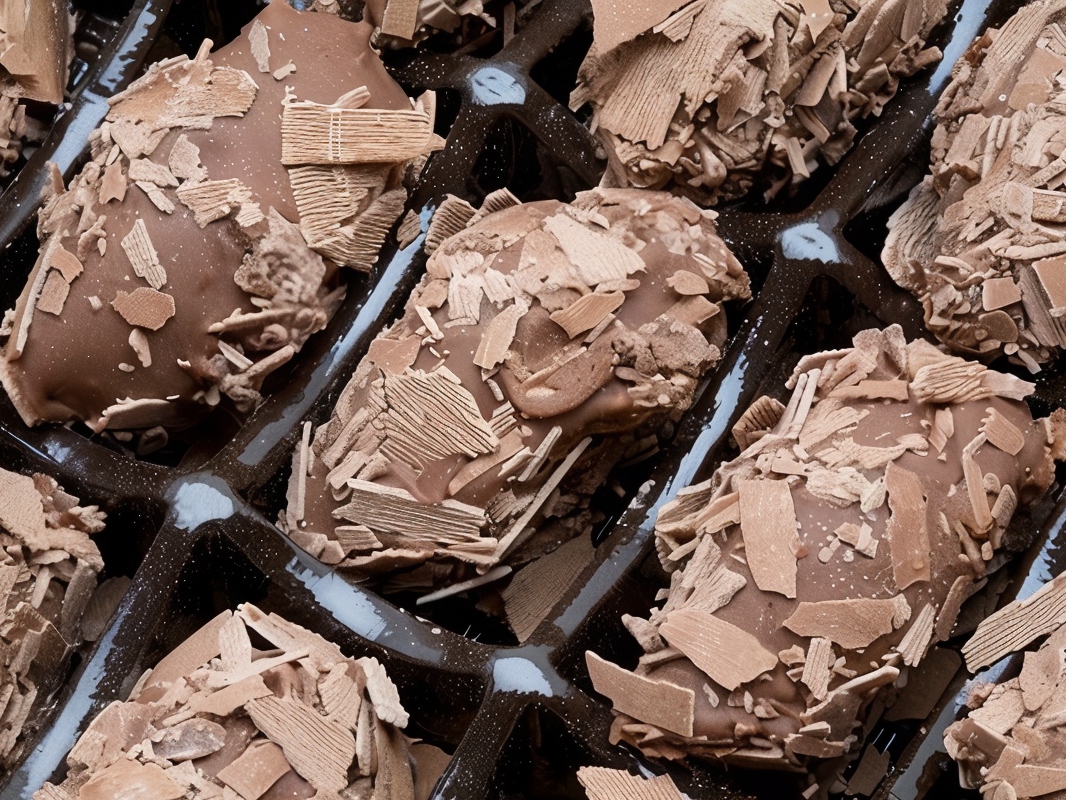 Chocolate Truffles with Rum and Biscuit Crumbs