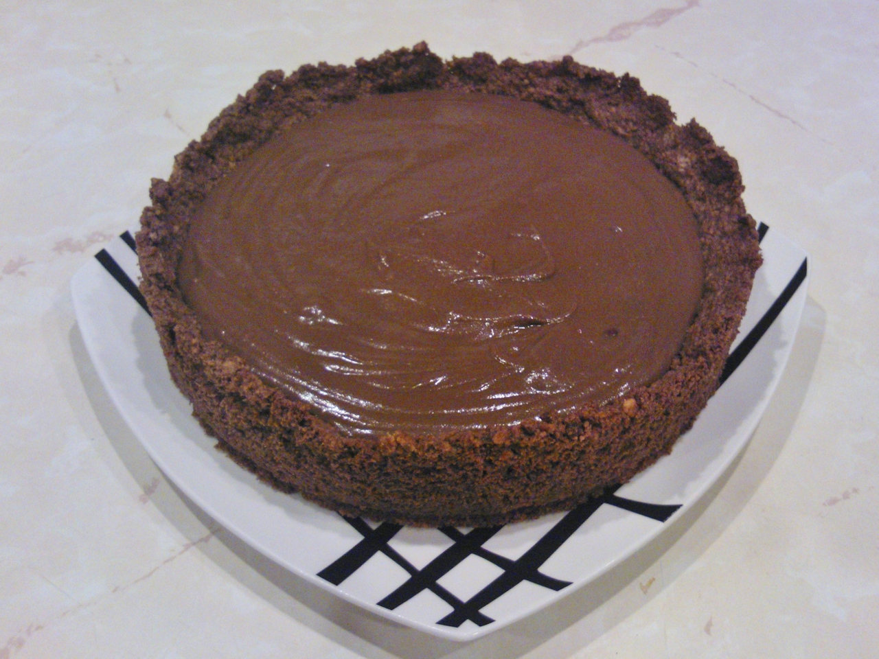 Chocolate Pie with Chocolate Cream
