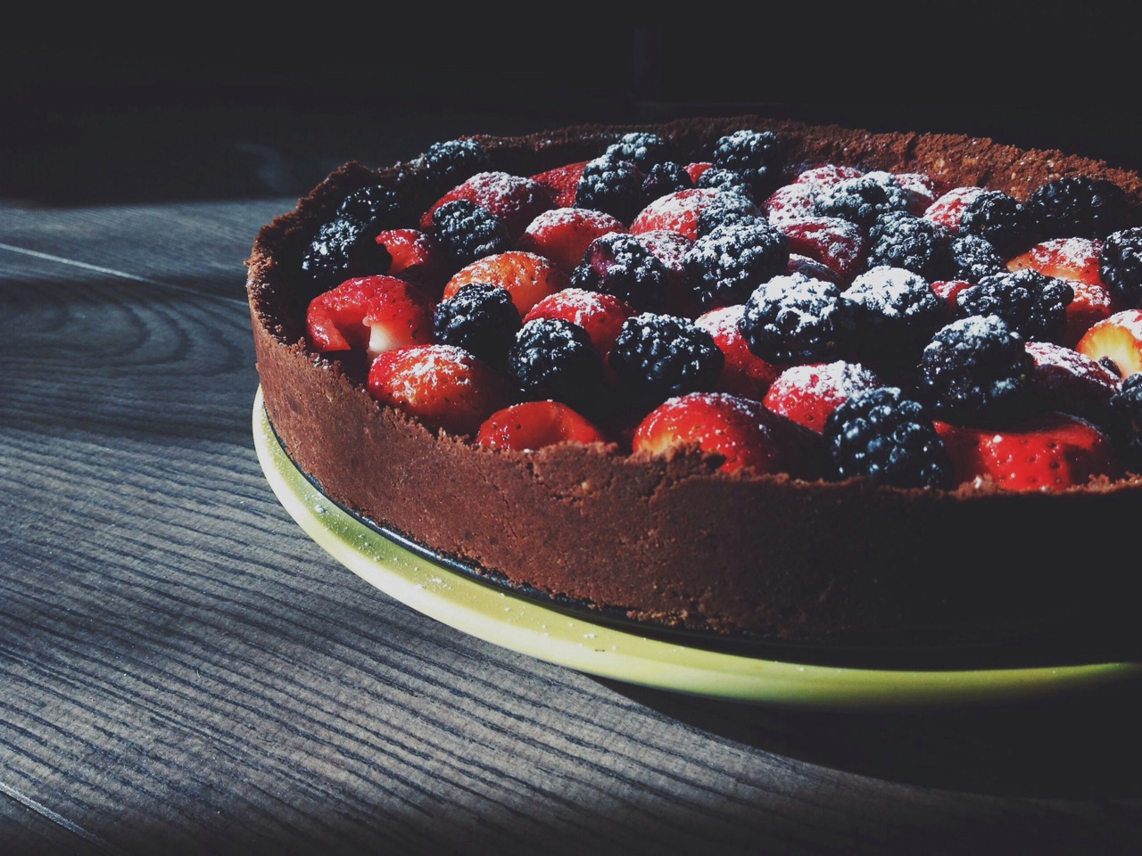 Chocolate Cake with Berries