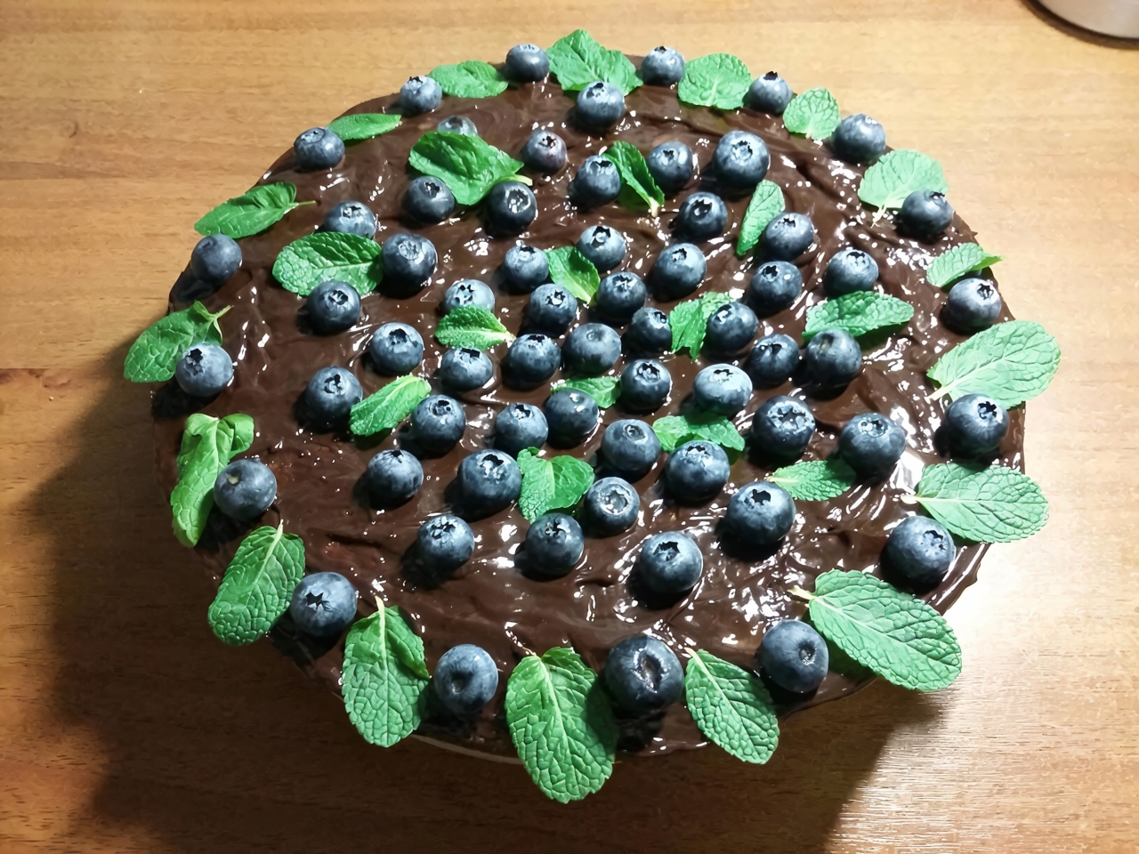 Chocolate Cake with Strawberries