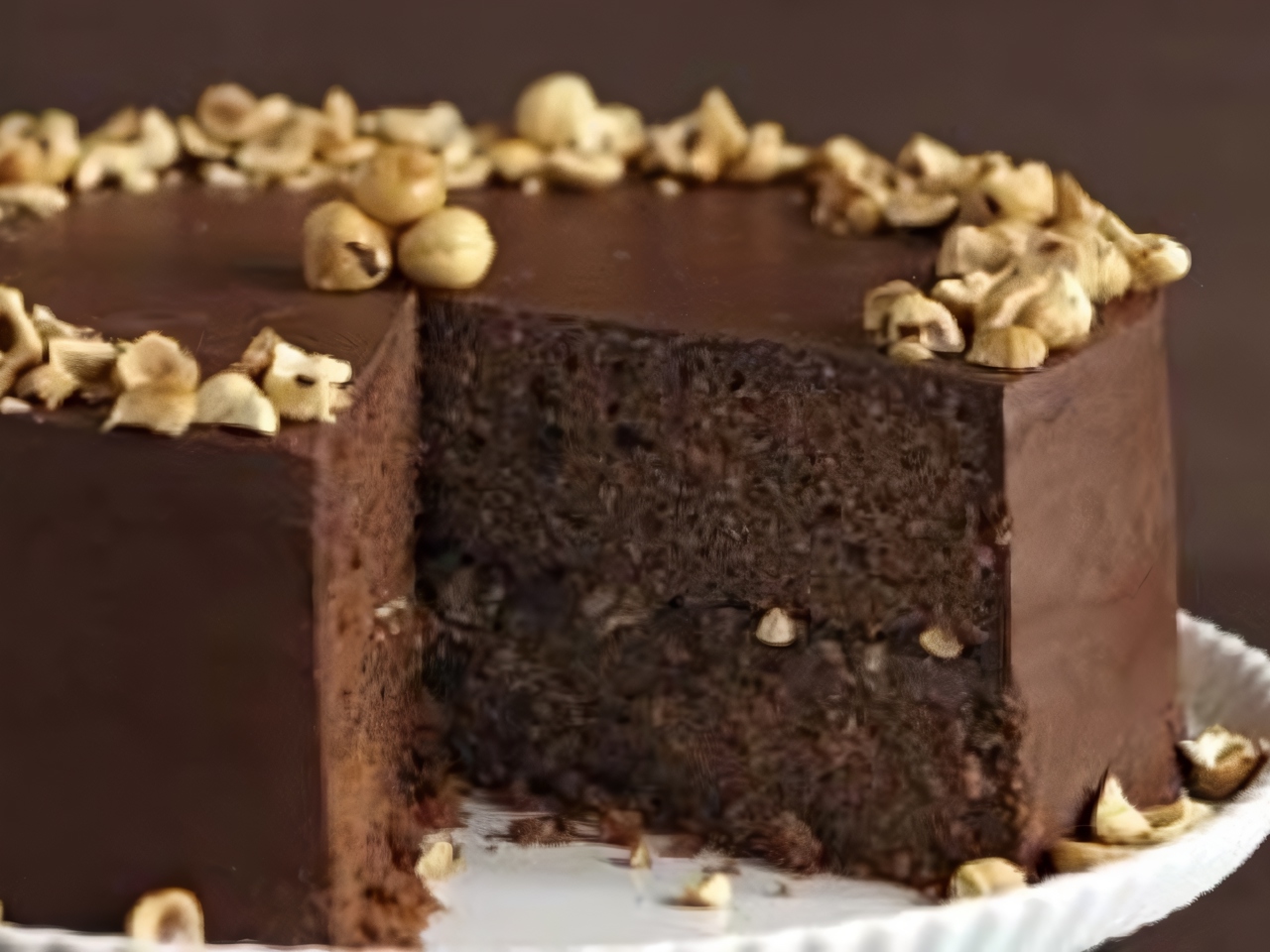 Chocolate Nut Cake for a Slow Cooker