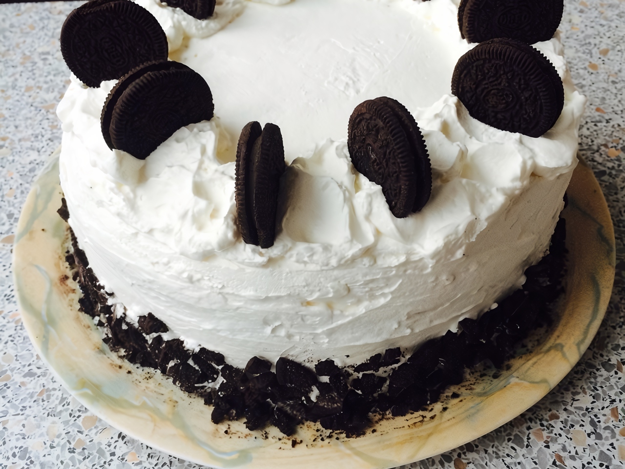 Chocolate Cake with Sour Cream Frosting