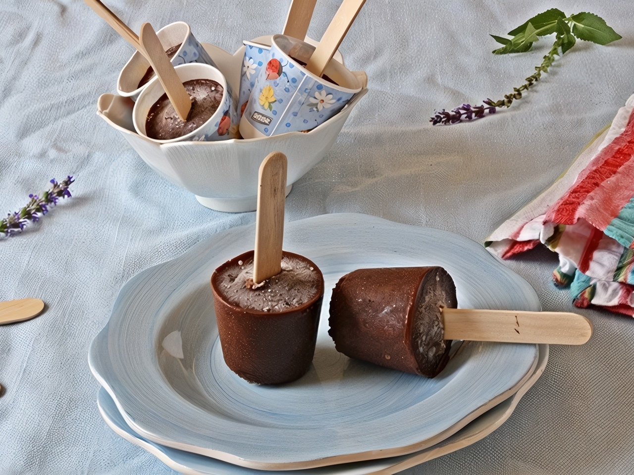 Chocolate Zucchini Ice Cream without Sugar