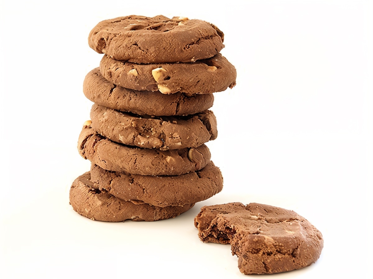 Chocolate Hazelnut Cookies with Cracked Glaze