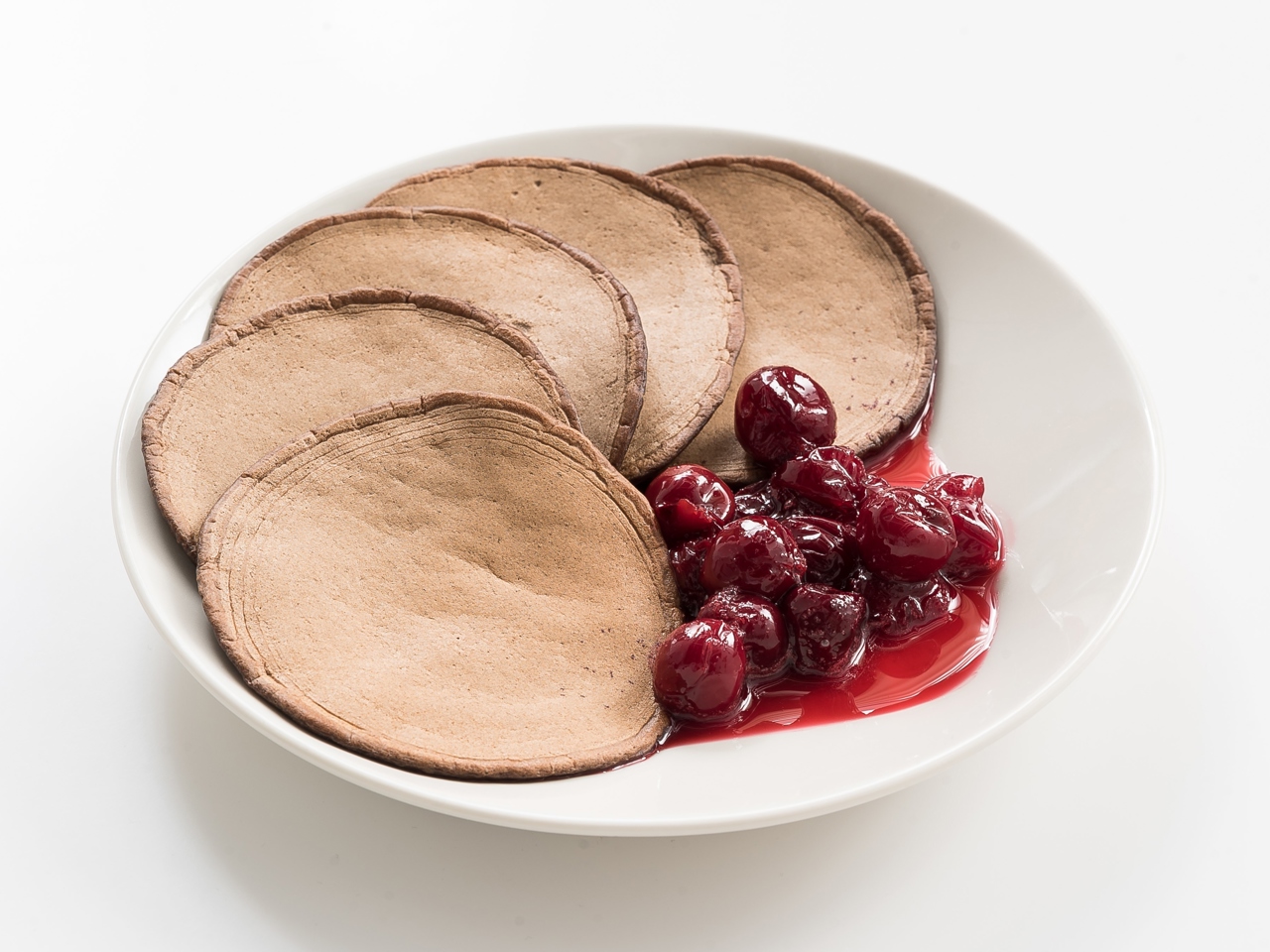 Chocolate Cherry Pancakes