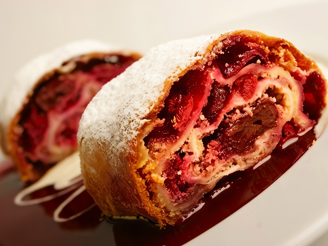 Strudel with Cherry-Plum Filling