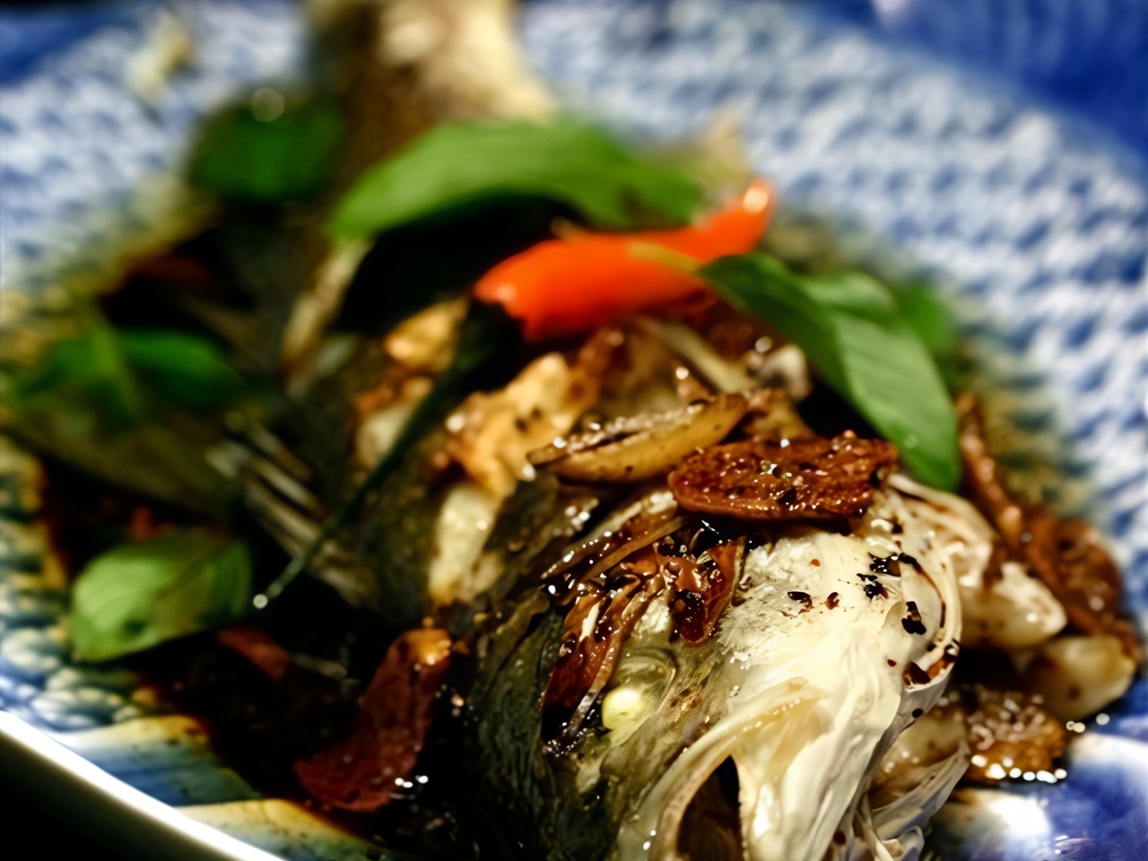 Sea Bass with Leeks