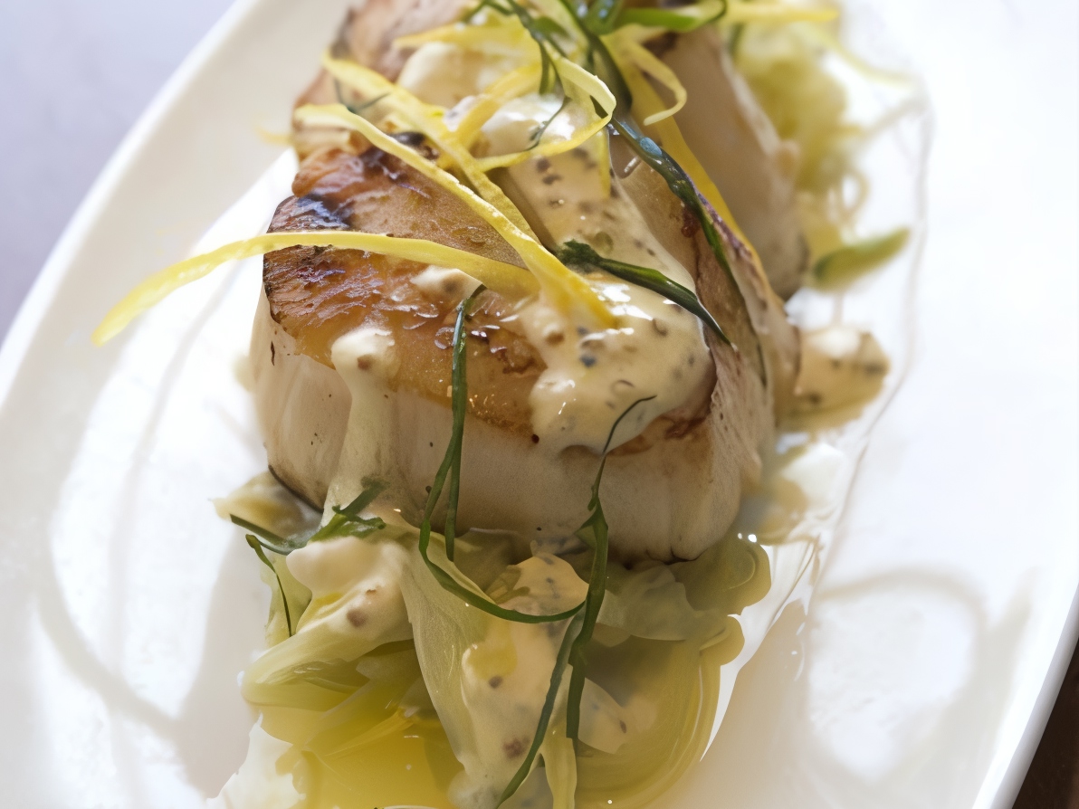 Sea Bass in Champagne Sauce