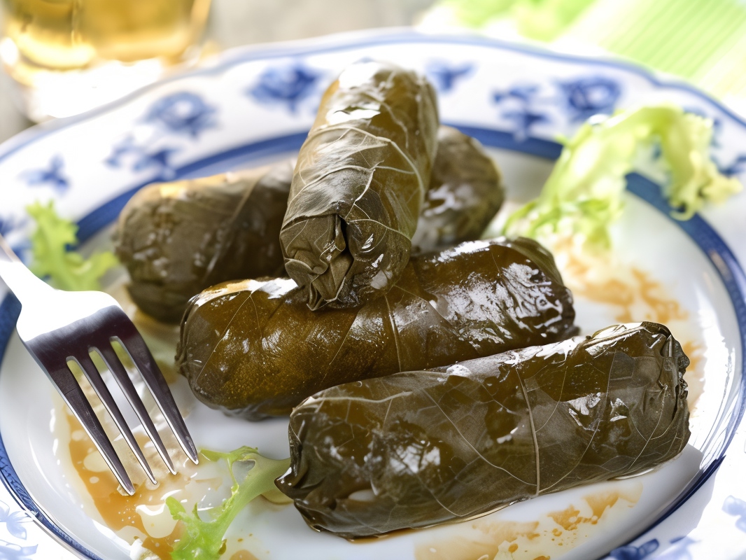 Cheese in Grape Leaves
