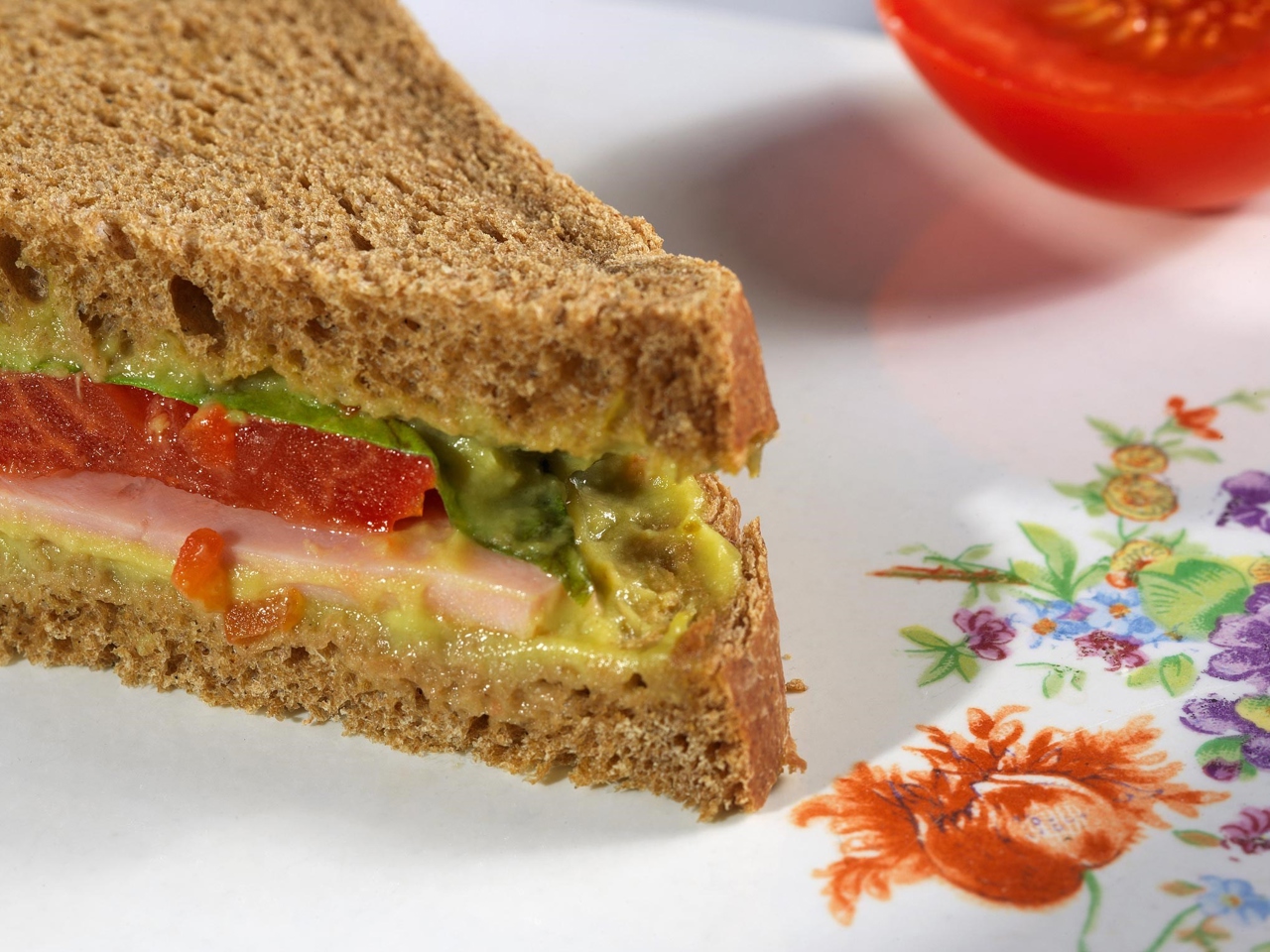 Sandwiches with Guacamole, Capers, and Smoked Meat