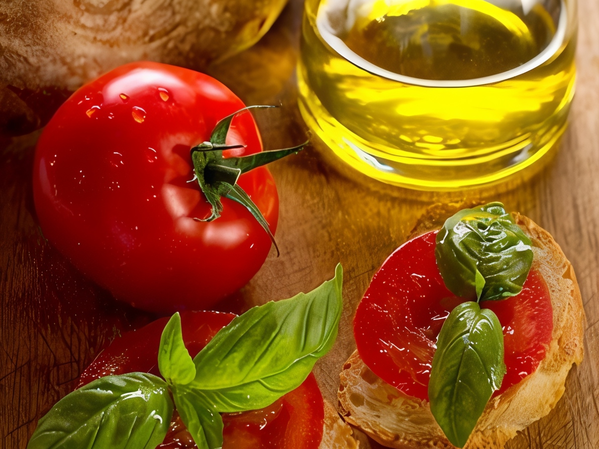 Tomato and Basil Sandwiches