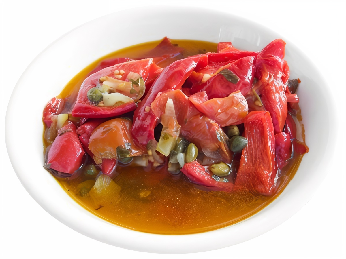 Grilled Sweet Peppers with Capers