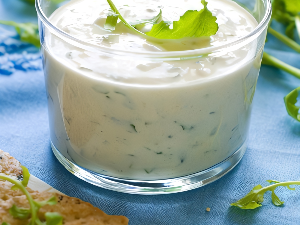 Creamy Feta Sauce with Mint