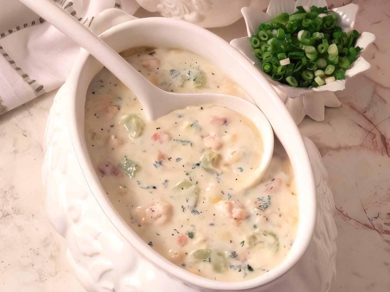 Creamy Oyster Soup with Rye Bread