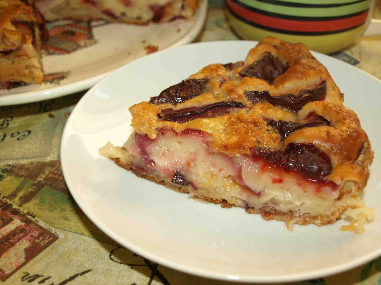 Plum and Apple Pie