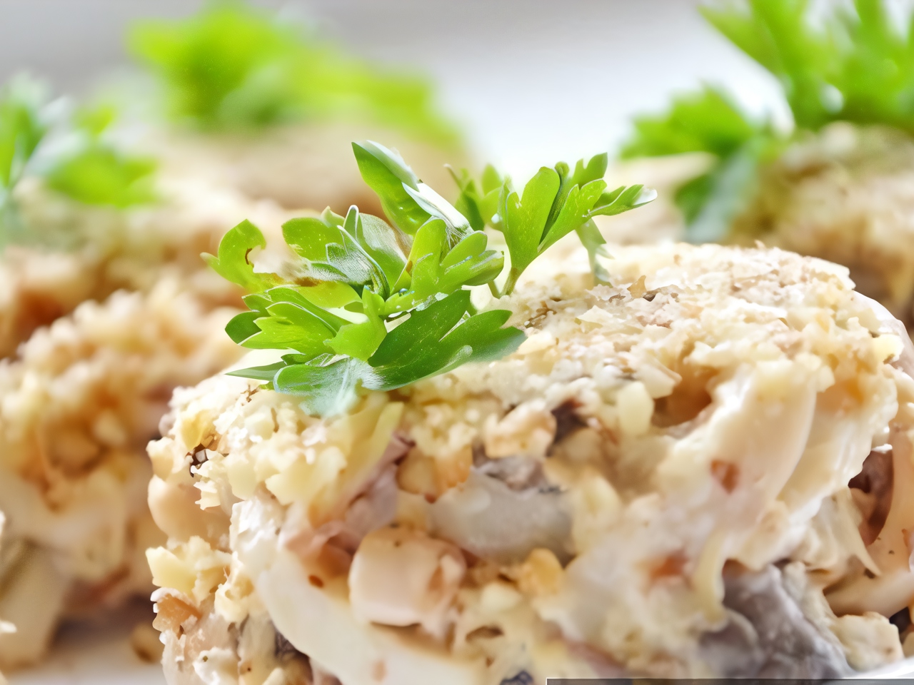 Салат слоёный с ветчиной и грибами - пошаговый рецепт с фото ( просмотров)
