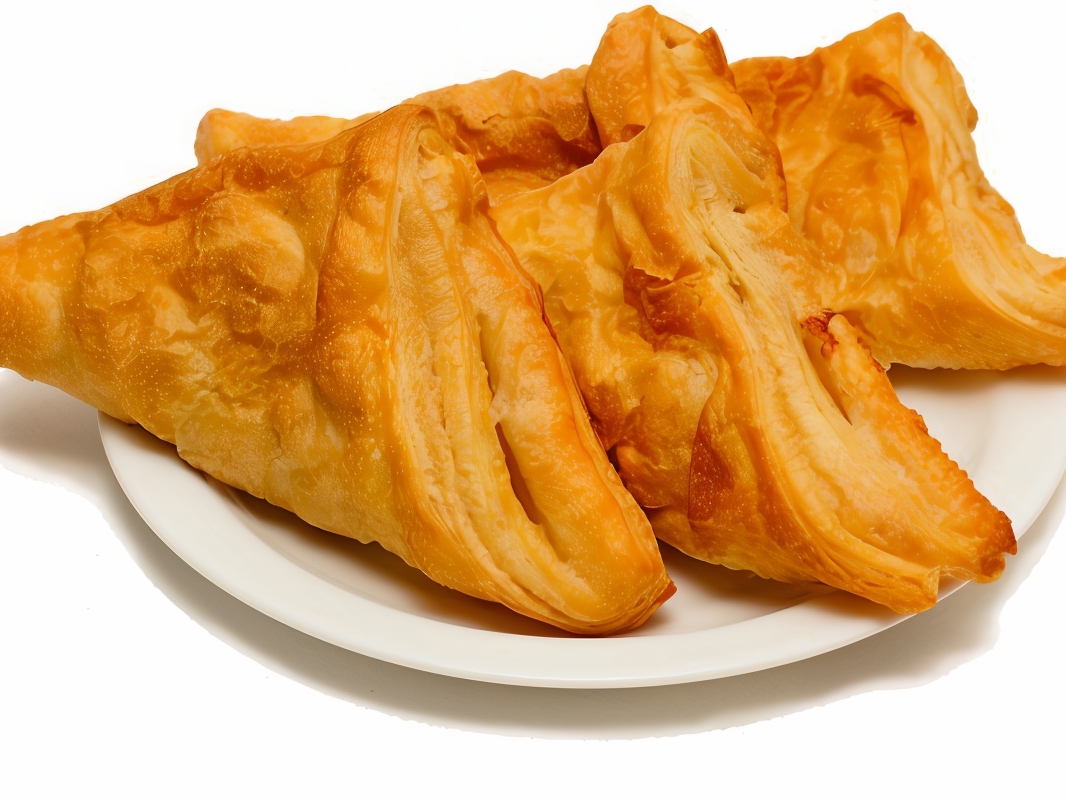 Puff Pastry with Eggs and Green Onions